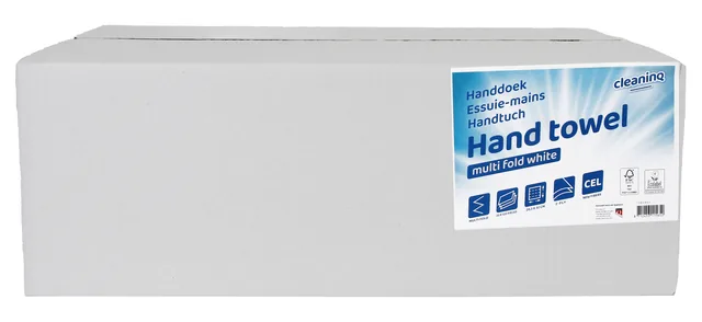 Handdoek Cleaninq H2 203x320mm 25x120 vel wit