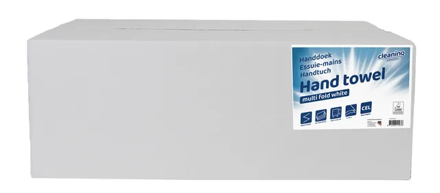 Handdoek Cleaninq H2 206x240mm 25x150 vel wit