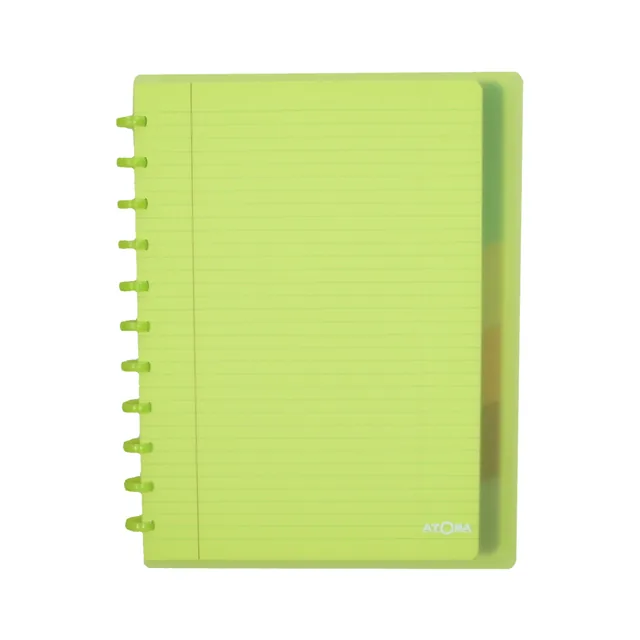 Schrift Atoma A4+ lijn 120blz 90gr PP transp ass