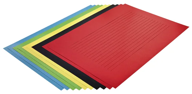 Vlechtstrokenpapier Folia 130gr 35x50 10v assorti