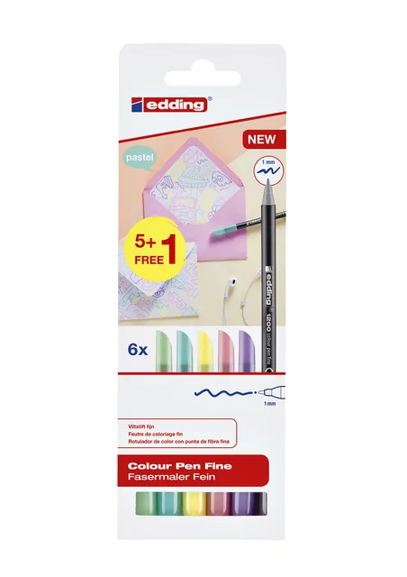 Fineliner edding 1200 F pastel assorti