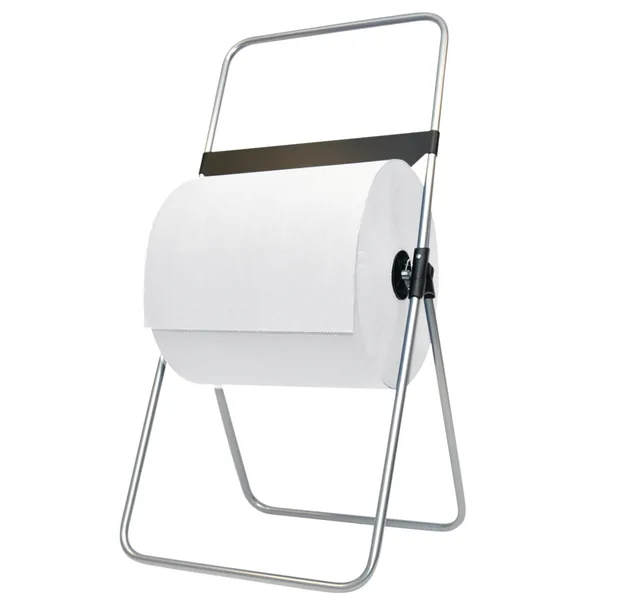 Poetspapierdispenser Euro Products V1 zilver