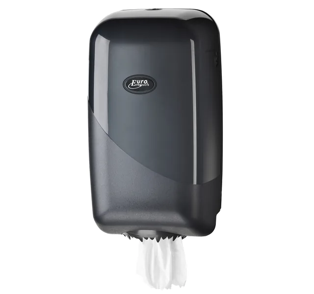 Poetspapierdispenser Pearl Line P17 klein zwart
