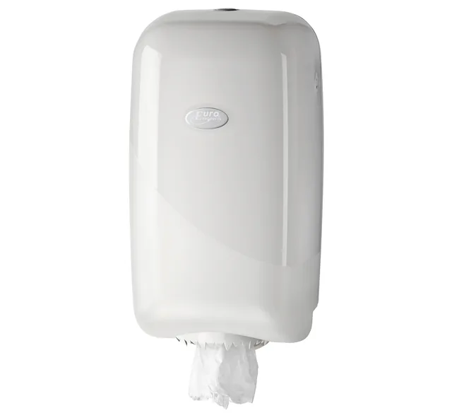 Poetspapierdispenser Pearl Line P17 klein wit