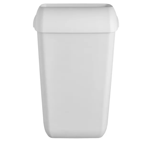 Afvalbak Quartzline open inworp 43 liter wit