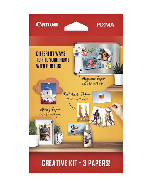 Fotopapier Canon creatieve kit 3 soorten