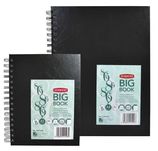 Schetsboek Derwent big book A5 harde kaft