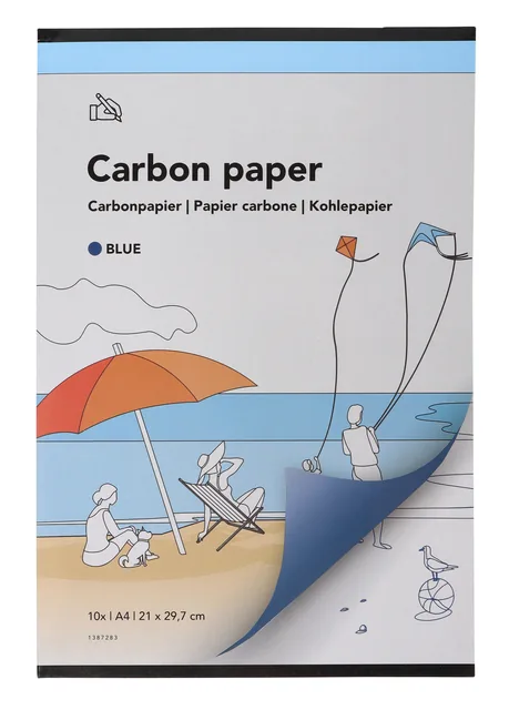 Carbonpapier Qbasic A4 21x31cm 10x blauw