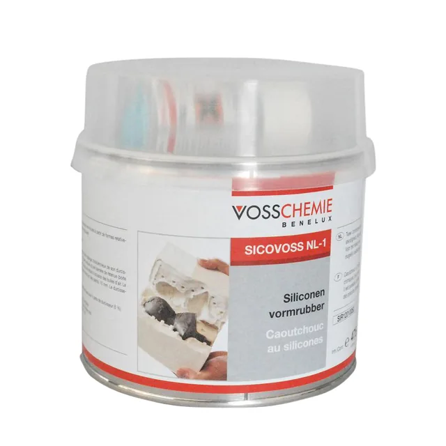 Vormrubber Voss siliconen 500gr verharder