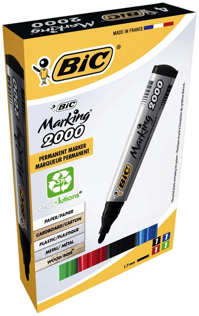 Viltstift Bic 2000 ecolutions rond L assorti