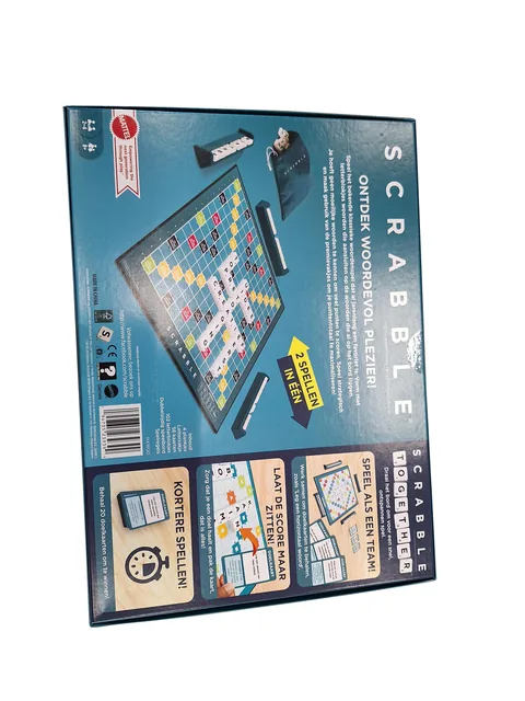 Spel Scrabble Mattel met houtblokjes