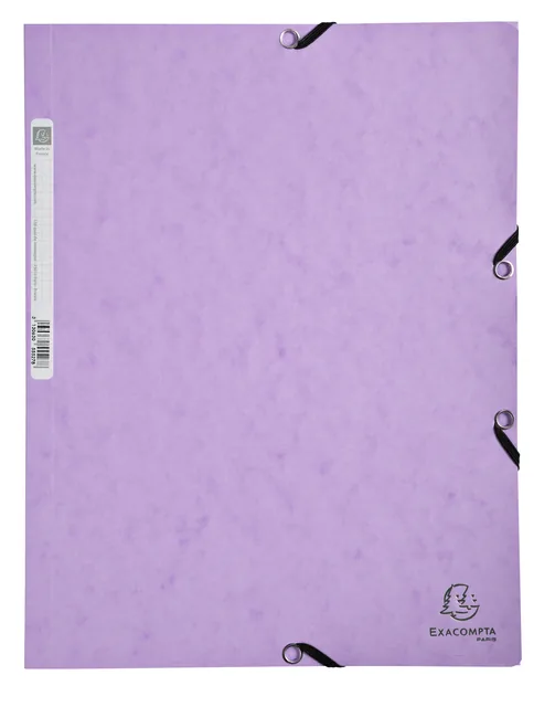 Elastomap Exacompta Aquarel A4 3 klep 400gr lila