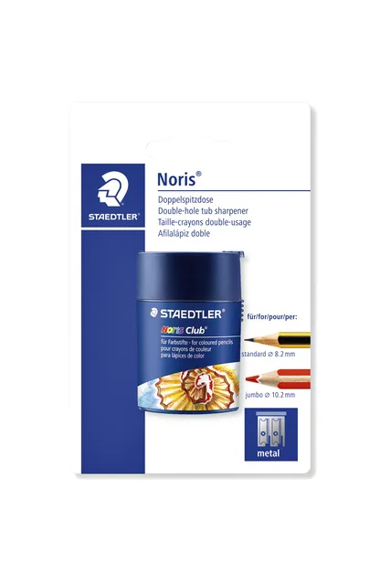 Puntenslijper Staedtler Noris dubbel + opvangbak