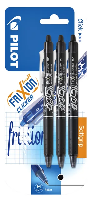 Rollerpen PILOT friXion BLRT-FR7 clicker M 3st zw