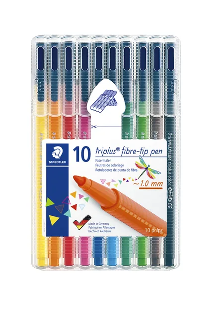 Kleurstift Staedtler 323 triplus color 10 st ass