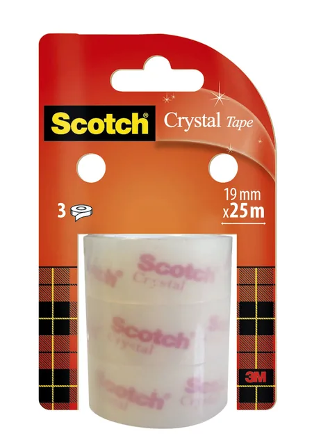 Plakband Scotch Crystal 19mmx25m transparant