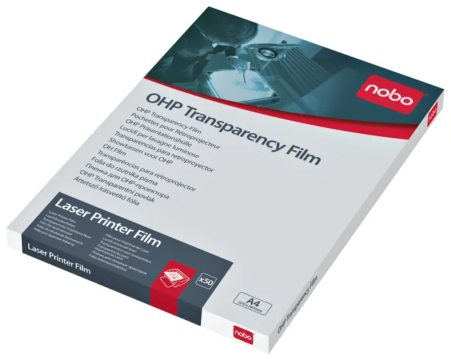 Transparant Nobo voor laserprinters 50 stuks