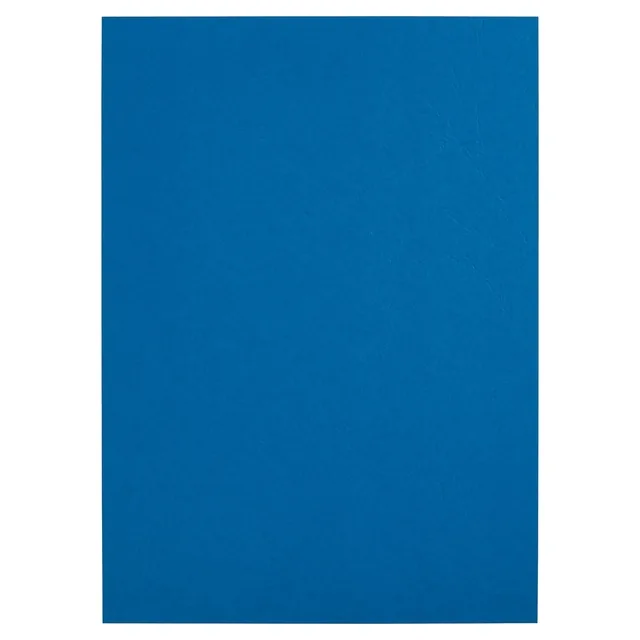 Voorblad GBC A4 lederlook met venster 250gr blauw