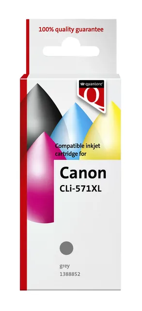 Inktcartridge Quantore Canon Cl-571XL grijs