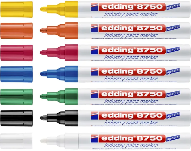 Paintmarker edding 8750 industrie 2-4mm zwart