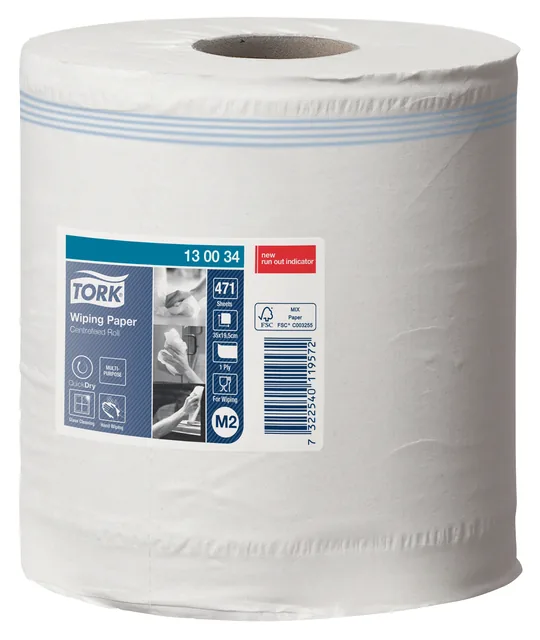Poetspapier Tork M2 Premium 1laags 165m wit
