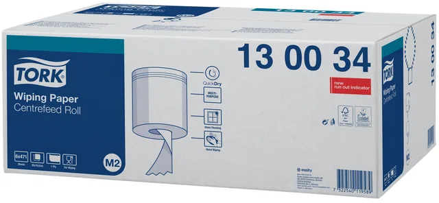 Poetspapier Tork M2 Premium 1laags 165m wit