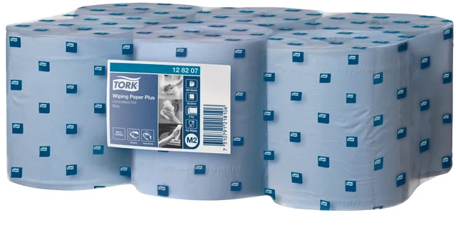 Poetspapier Tork M2 Advanced 2laags 158m blauw
