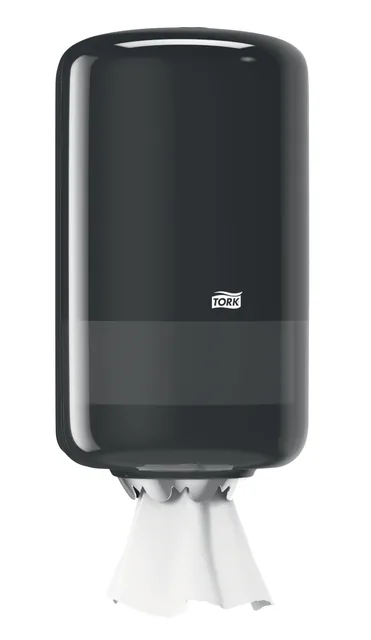 Poetspapierdispenser Tork M1 Elevation klein zwart