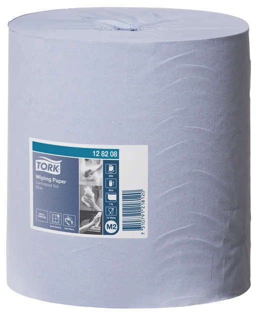 Poetspapier Tork M2 Advanced 1laags 320m blauw