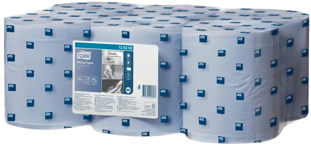 Poetspapier Tork M2 Advanced 1laags 320m blauw
