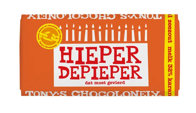 Chocolade Tony Chocolonely hieper de pieper reep