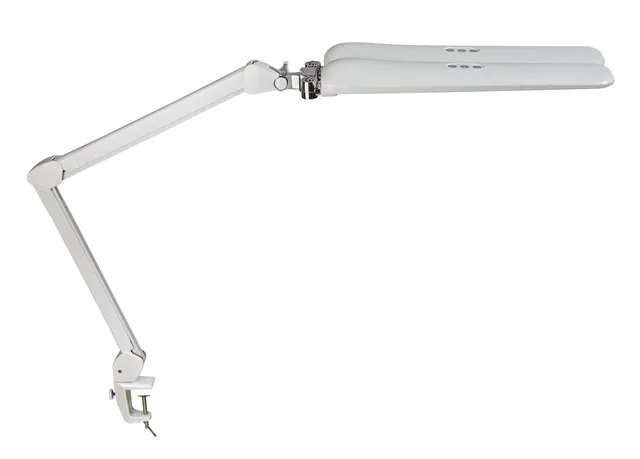 Werkpleklamp MAUL Craft duo LED met tafelklem wit