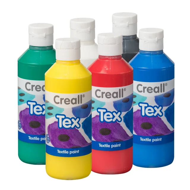 Textielverf Creall Tex 6 stuks 6 kleuren 250ml