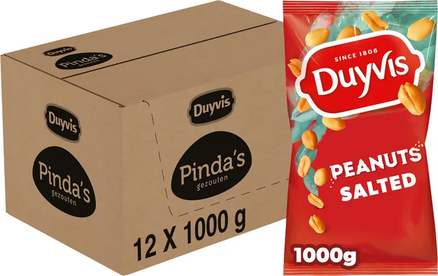 Pinda Duyvis gezouten zak 1000 gram