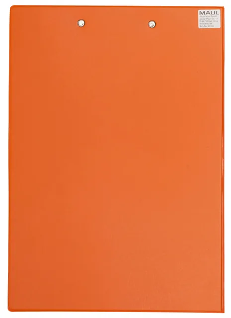 Klembordmap MAUL A4 staand penlus PVC neon oranje