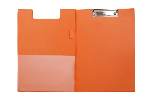 Klembordmap MAUL A4 staand penlus PVC neon oranje