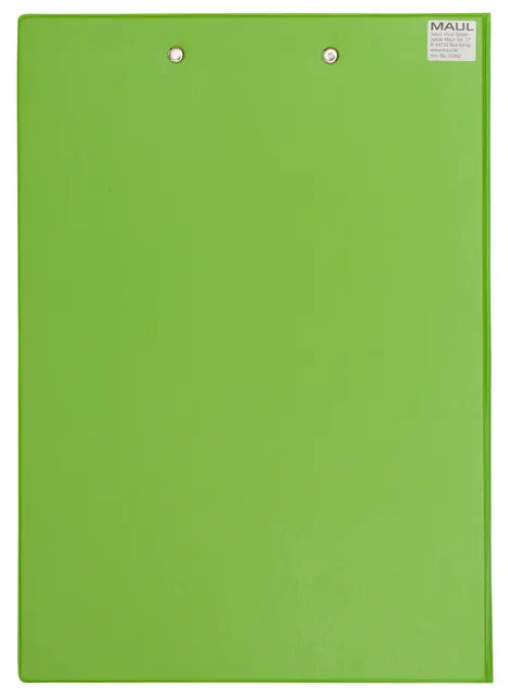 Klembordmap MAUL A4 staand penlus PVC neon groen