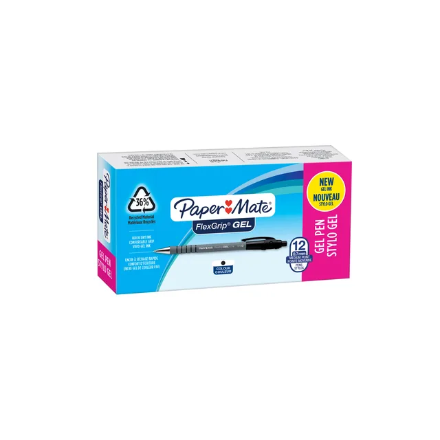 Gelschrijver Papermate FlexGrip M zwart