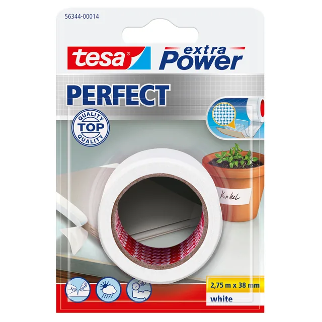 Reparatietape tesa Perfect 2.75mx38mm wit