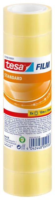 Plakband tesafilm Standaard 10mx19mm tr 8 rol