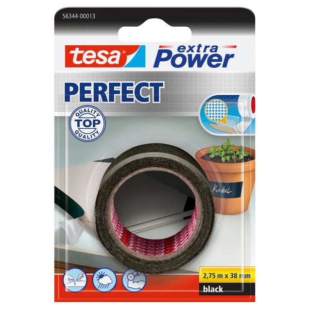 Reparatietape tesa Perfect 2.75mx38mm zwart