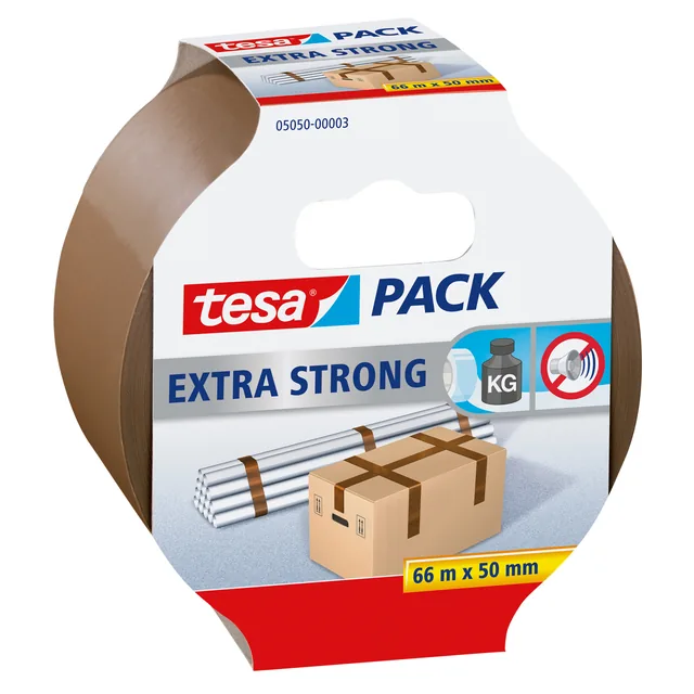 Verpakkingstape tesapack Extra Strong 66mx50mm br