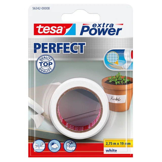 Reparatietape tesa Perfect 2.75mx19mm wit