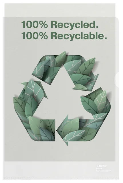L-map Esselte A4 gerecycled transparant