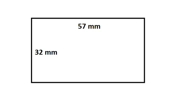 Labeletiket IEZZY 800262-125 57x32mm 25mm wit