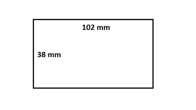 Labeletiket IEZZY 880191-038d 102x38mm 25mm wit