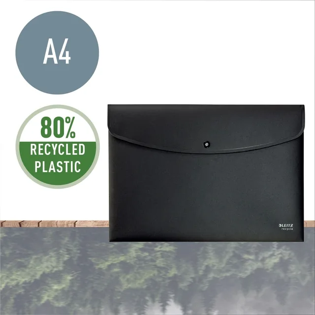 ENVELOPTAS LEITZ RECYCLE PP ZWART