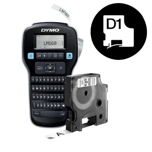 Labelprinter Dymo LabelManager 160 azerty 12mm pak