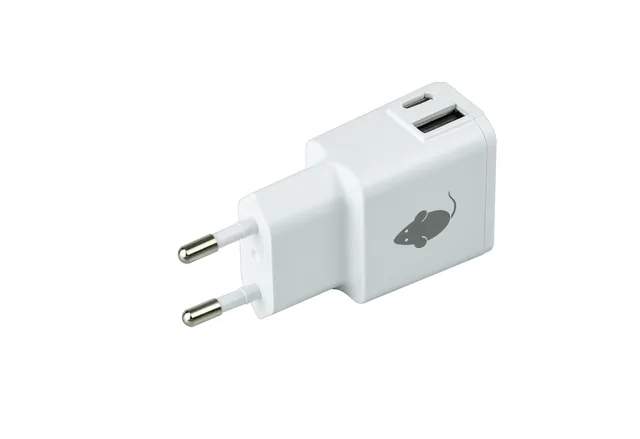Oplader greenmouse USB CA duo 2.4A wit