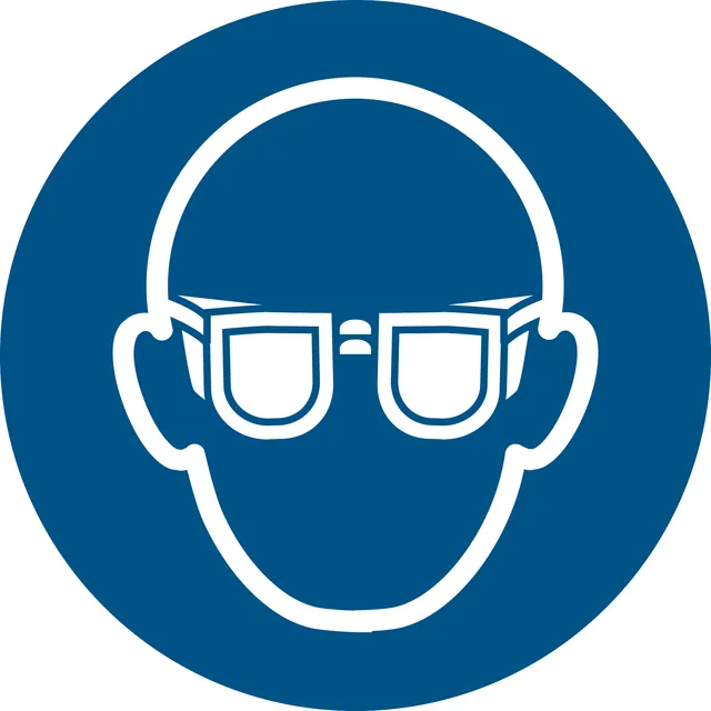 Pictogram Djois Oogbescherming verplicht bl